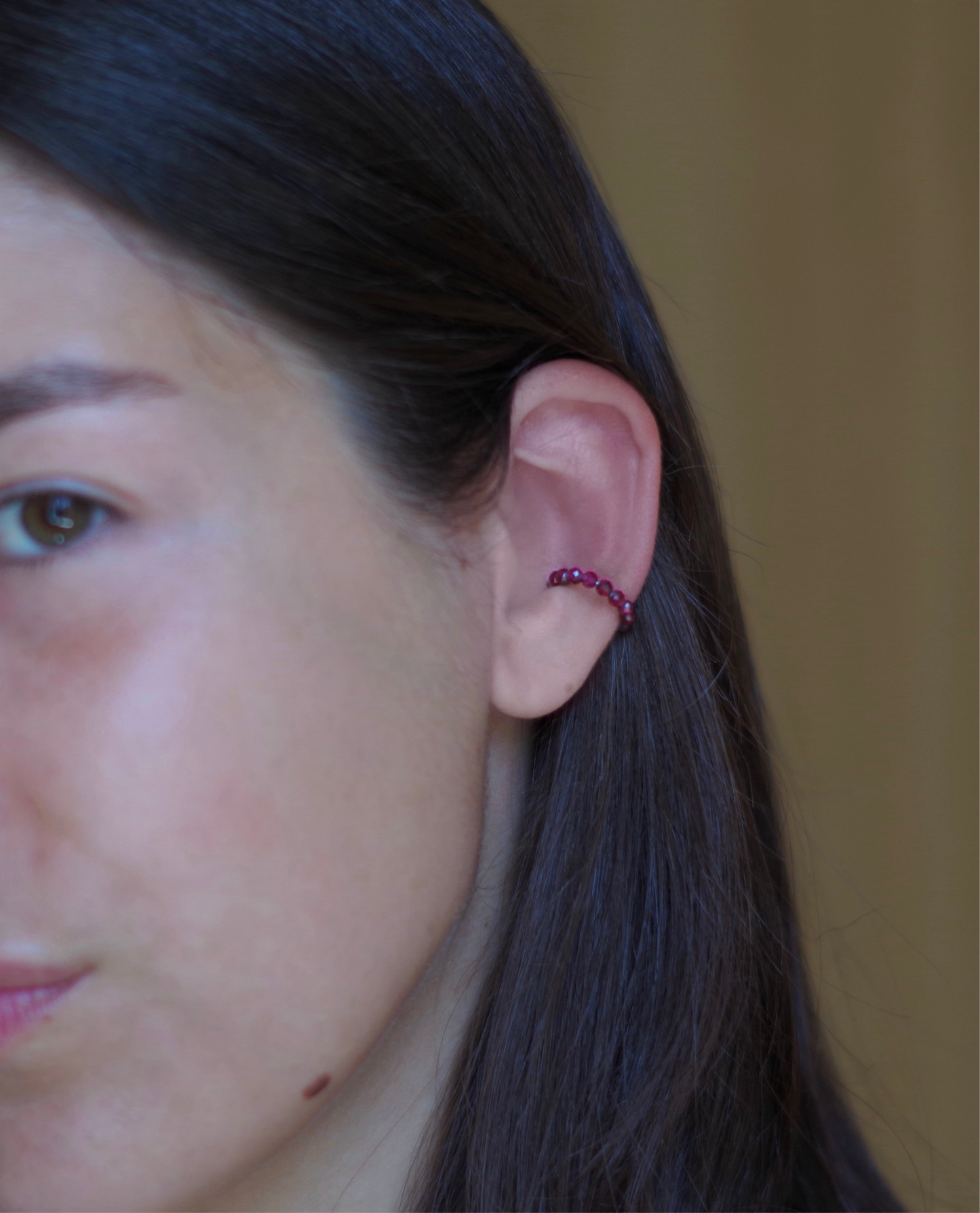 Earcuff Grenat